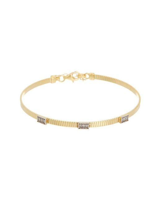 Meshmerise White 18K Over 0.10 Ct. Tw. Diamond Bangle