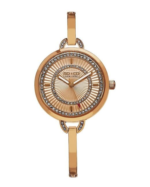SO & CO Metallic Madison Watch