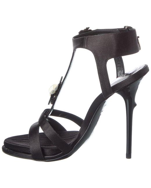 Roger Vivier Black Satin Sandal