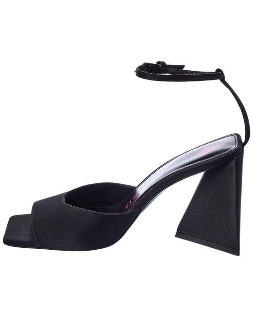 The Attico Blue Piper 85 Satin Sandal