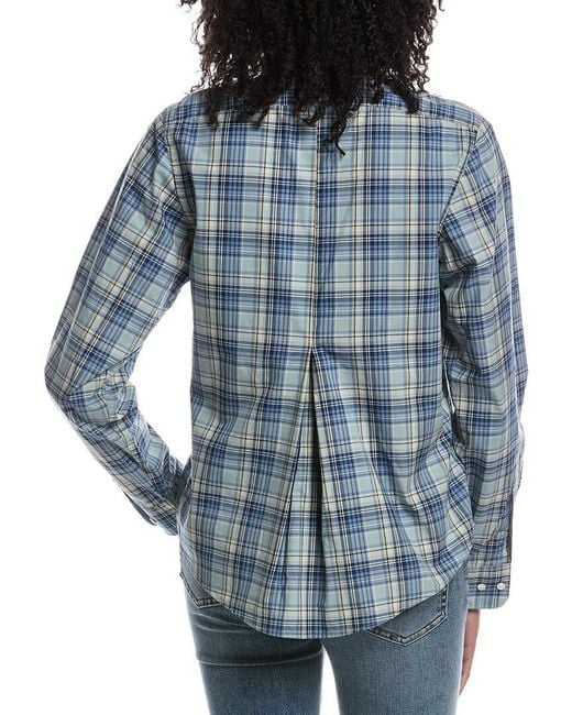 J.McLaughlin Blue Quarantina Blouse