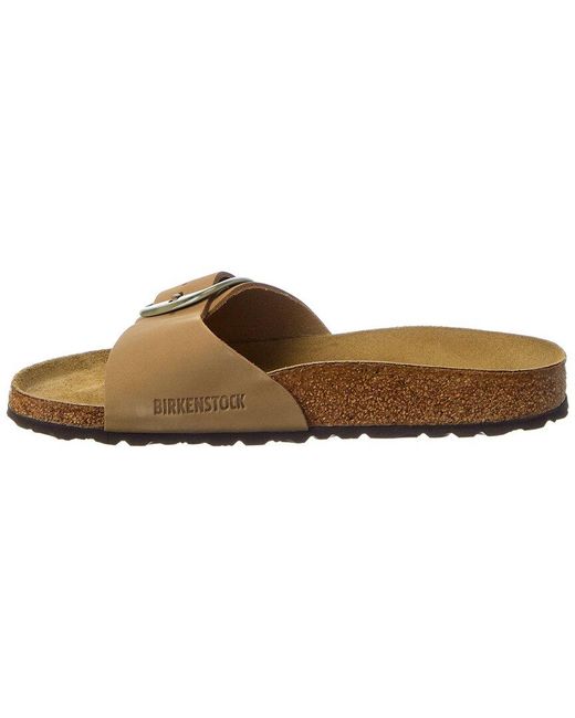 Birkenstock Brown Madrid Big Buckle Narrow Leather Sandal
