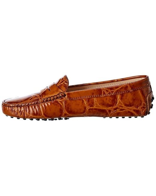Tod's Brown Gommino Leather Loafer