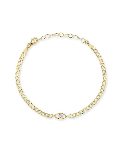 Sphera Milano Metallic Over Evil Eye Link Bracelet