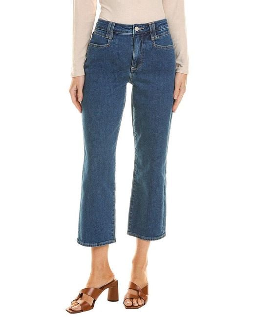 NYDJ Blue Petite Waterfall Relaxed Straight Jean