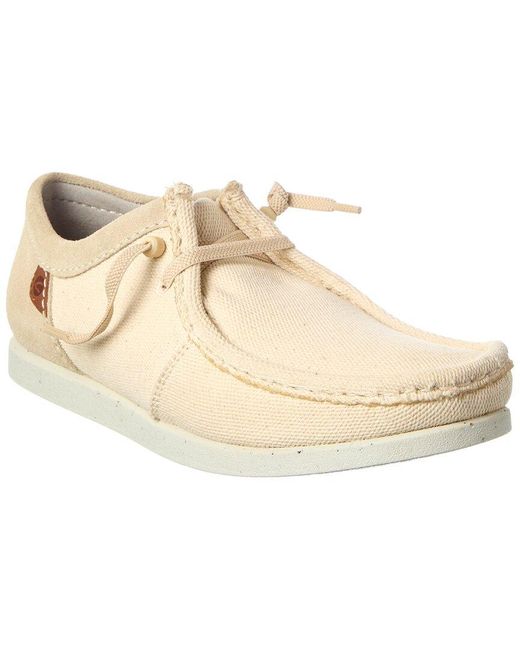 Clarks Natural Shacrelite Moc Textile & Leather Loafer for men