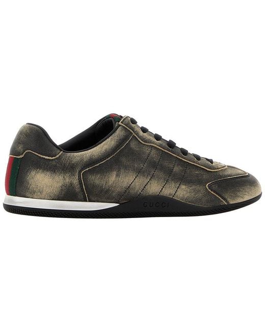 Gucci Brown Leather Sneaker