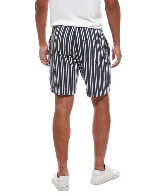 Vince Blue Jacquard Stripe Short for men