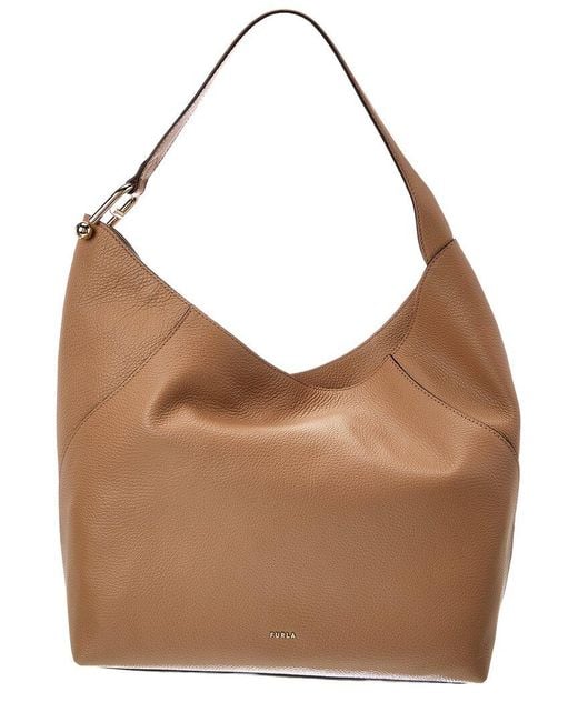 Furla Brown Lara Leather Hobo