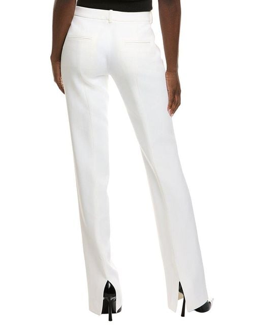 Michael Kors White Crepe Sable Yasmeen Trouser