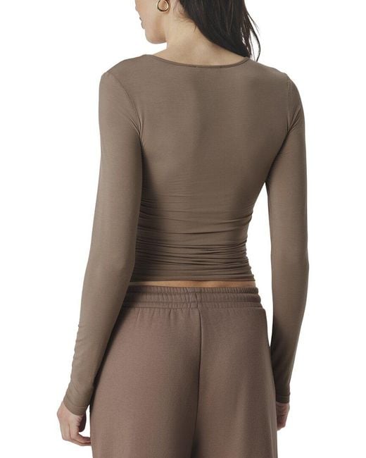 Splendid Brown Sunsoft Tee
