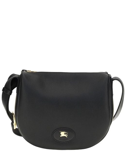 Burberry Black Tavistock Leather Crossbody Bag