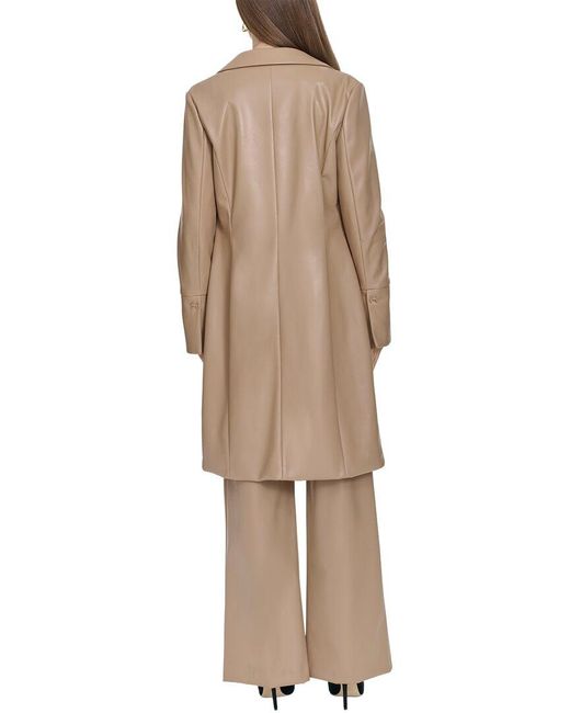 Halston Heritage Natural Leather Trench Coat