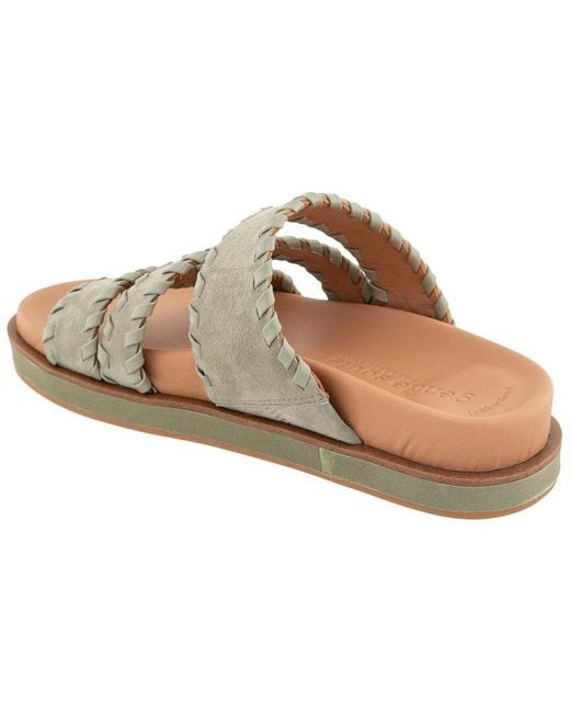 Gentle Souls Gray Niles Suede Sandal
