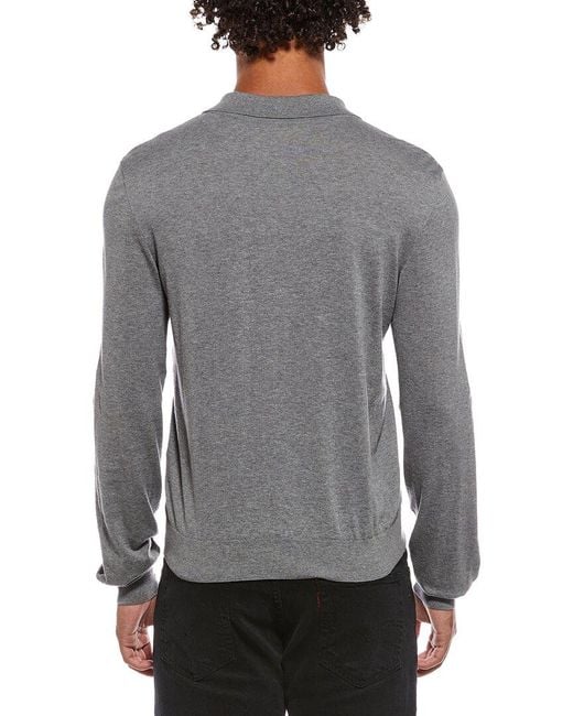 Céline Gray Knit Polo Shirt for men
