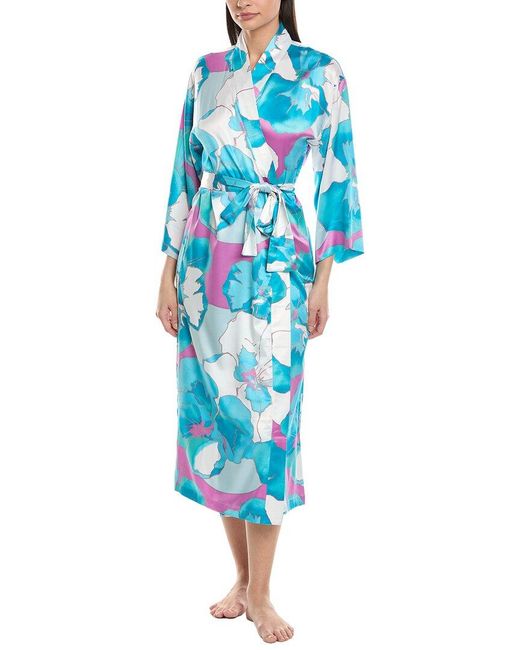 Natori Blue Floria Robe