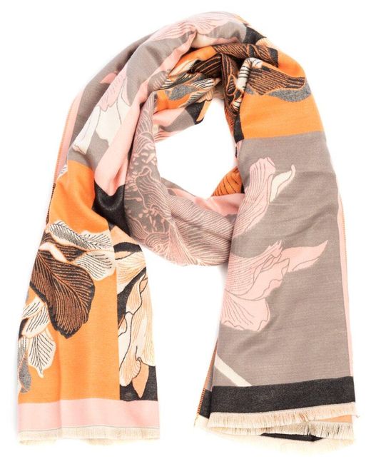 Saachi Orange Reversible Scarf