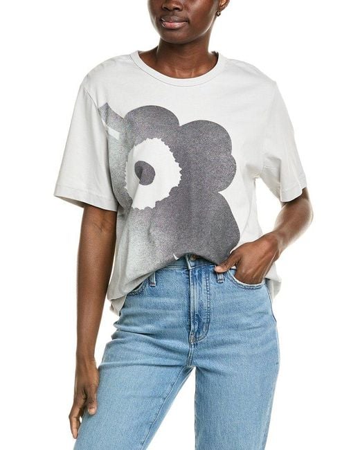 Marimekko Blue Vihne Unikko Shirt