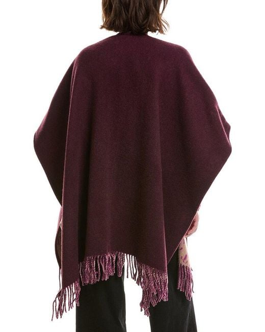 Jimmy Choo Purple Wool-Blend Wrap