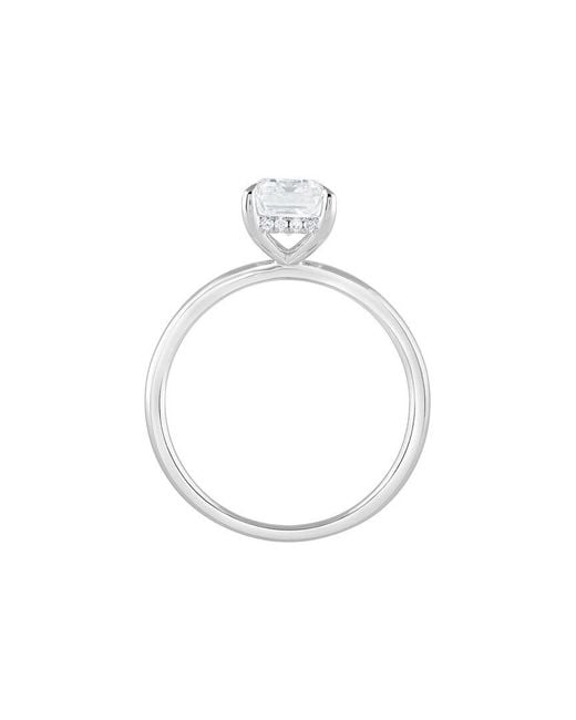 Lab Grown Diamonds White 14K 2.00 Ct. Tw. Lab-Grown Diamond Hidden Halo Engagement Ring