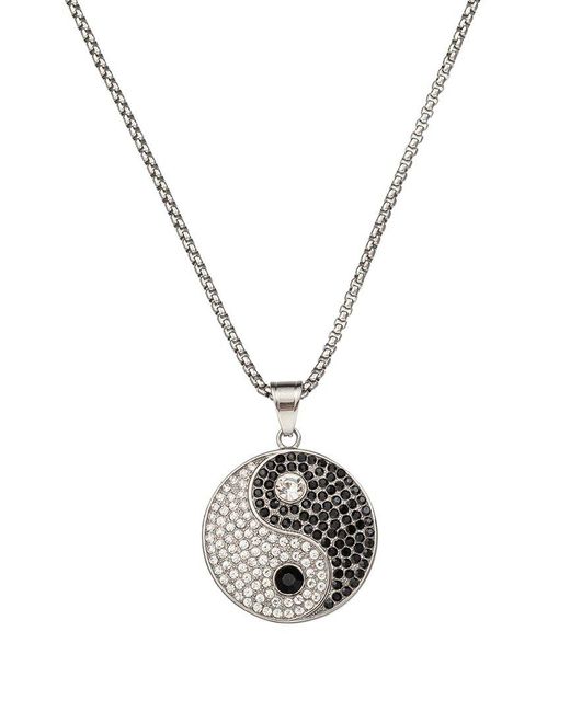 Eye Candy LA Metallic The Bold Collection Titanium Cz Caleb Necklace