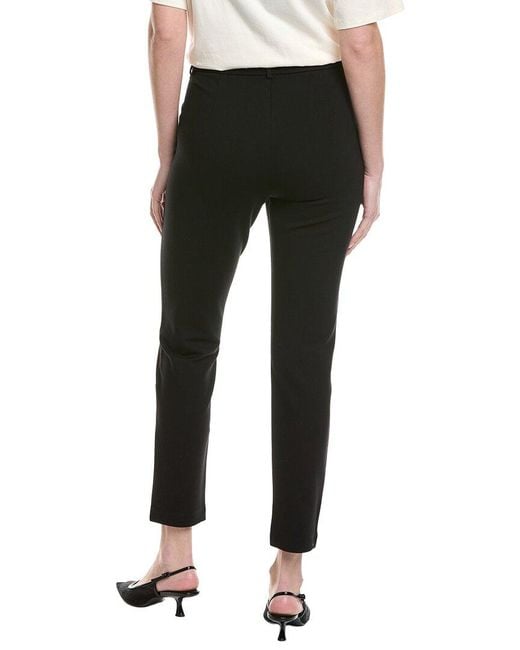 Max Mara Black Effetto Solid Pant