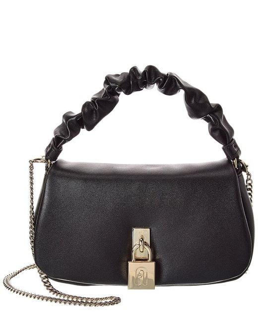 Furla Black Artemis Mini Leather Crossbody