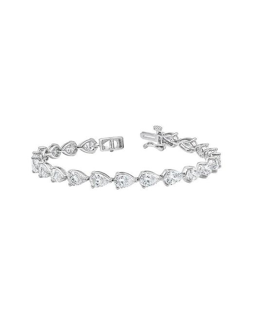 Lab Grown Diamonds White 14K 11.10 Ct. Tw. Lab-Grown Diamond Fashion Bracelet