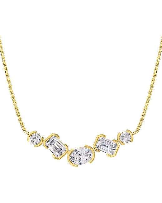 Lab Grown Diamonds Metallic 14K 2.60 Ct. Tw. Lab-Grown Diamond Pendant Necklace