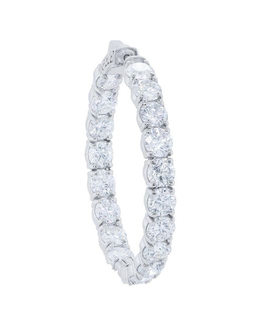 Diana M White Fine Jewelry 18K 15.40 Ct. Tw. Diamond Earrings