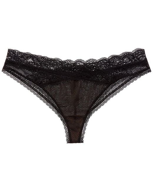 Passionata Black Bklyn Lace Tanga
