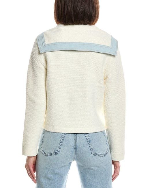 Astr White Briley Cardigan
