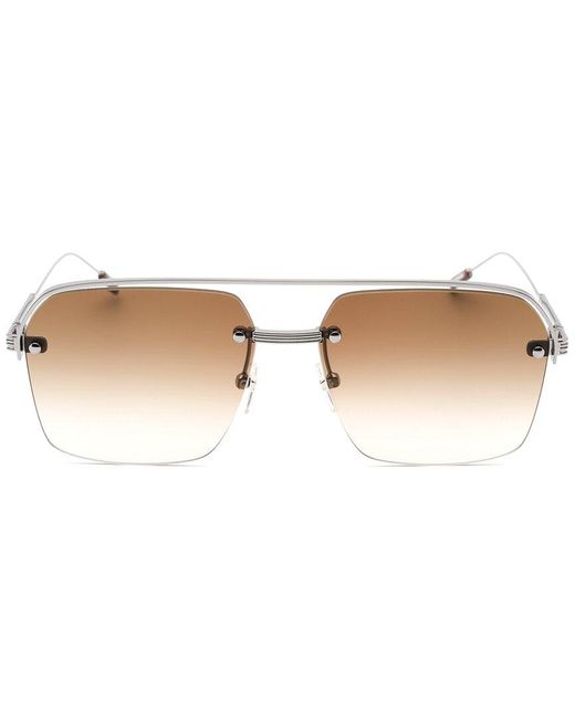 Zegna White Ez0213 59mm Sunglasses for men