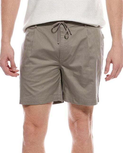Onia Gray Garment Dye Drawstring Short for men
