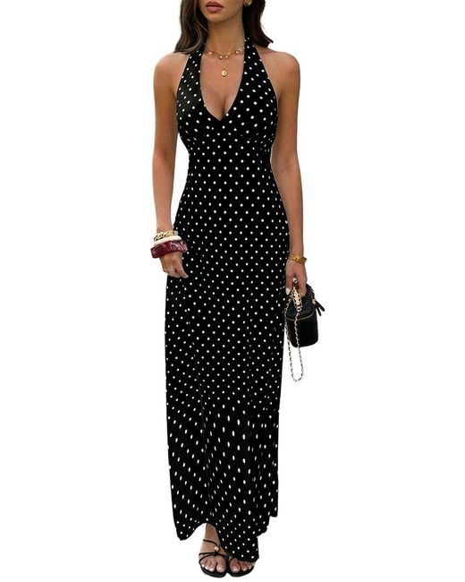 Adelin May Black Maxi Dress