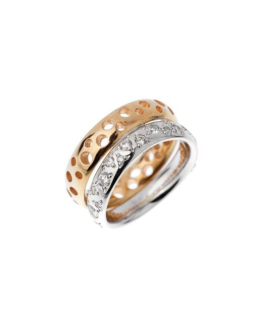 Pomellato White 18K Two-Tone 0.76 Ct. Tw. Diamond Ring (Authentic Pre-Owned)