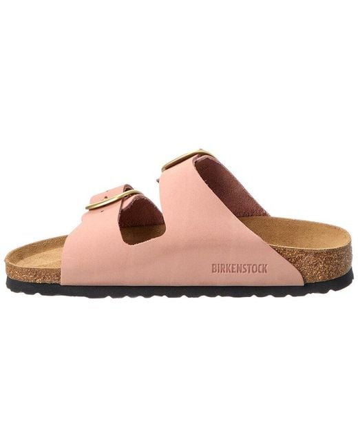 Birkenstock Pink Arizona Big Buckle Narrow Leather Sandal