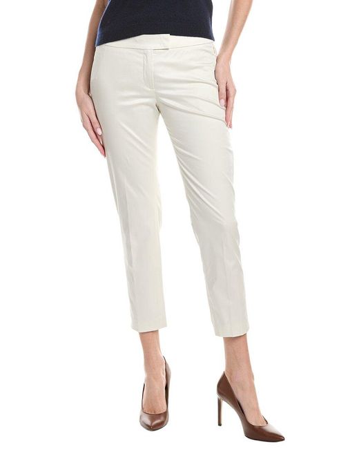 Akris White Frances Cashmere Pant
