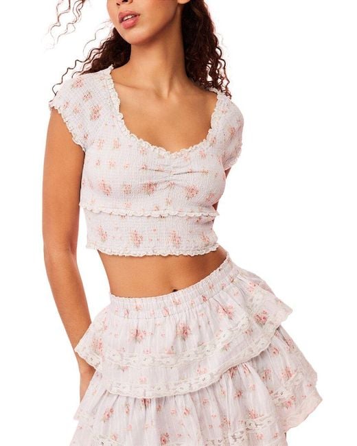 LoveShackFancy White Cambron Top