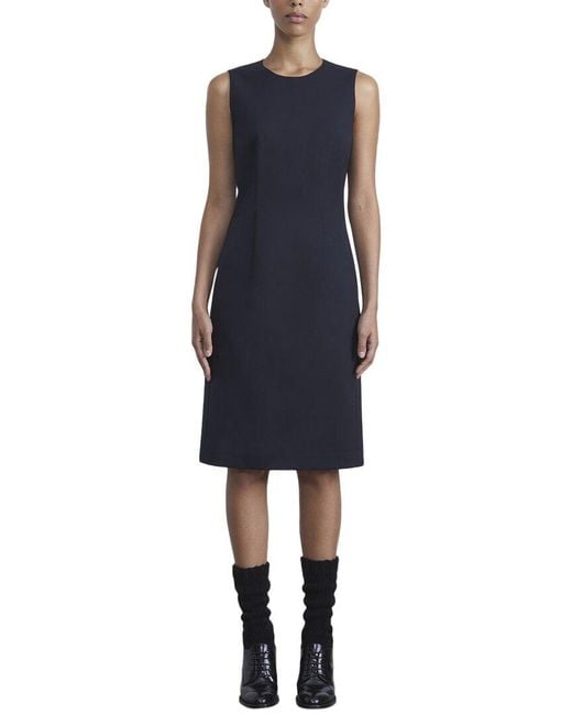 Lafayette 148 New York Blue Harpson Wool-Blend Dress