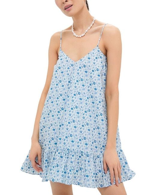 Hyacinth House Blue Bayberry Mini Dress