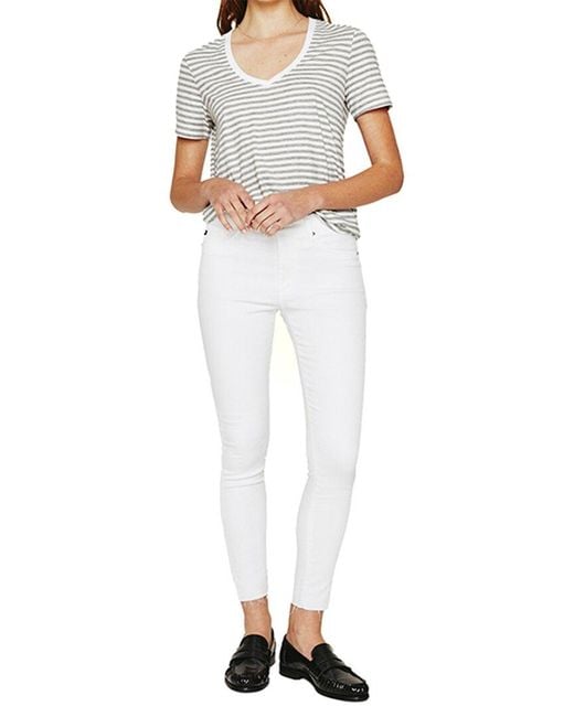 AG Jeans Farrah White Crop Skinny Jean