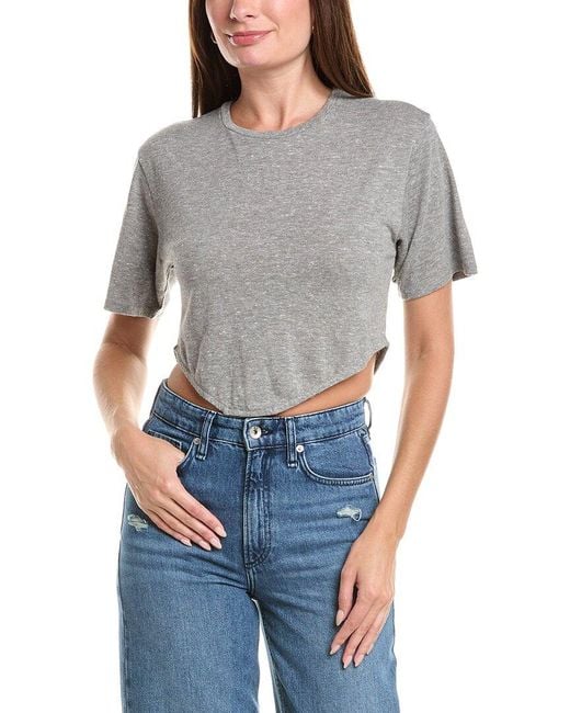 Chaser Brand Gray Triblend Jersey Kylie T-Shirt