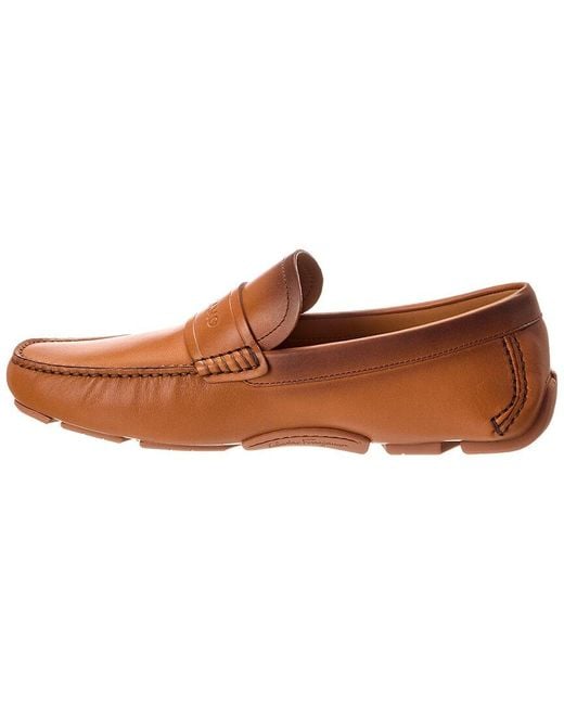 Ferragamo Brown Flexi Leather Loafer for men