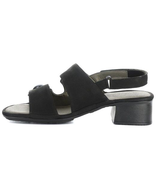 Fly London Black Ebla Suede Sandal
