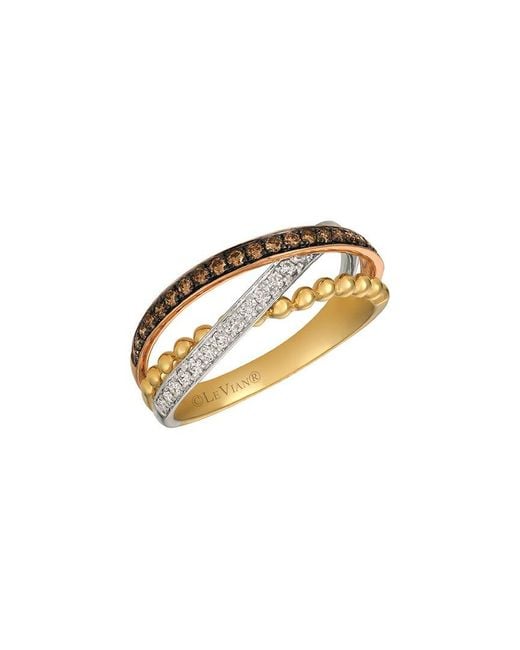 Le Vian Metallic Le Vian 14k Tri-tone 0.33 Ct. Tw. Diamond Ring