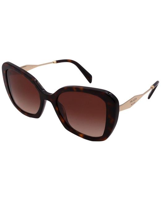 Prada Brown Pr03ys 53mm Sunglasses