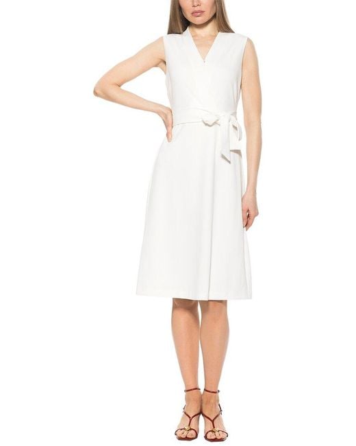 Alexia Admor White Dane A-Line Dress