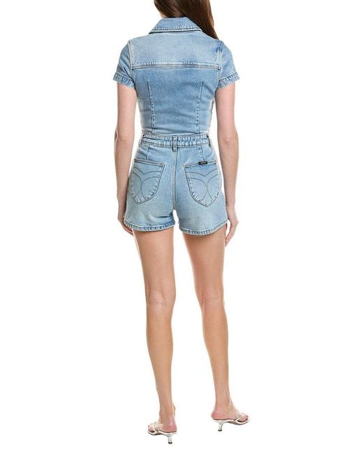 Rolla's Blue Lightening Romper Sailor Jumpsuit Jean