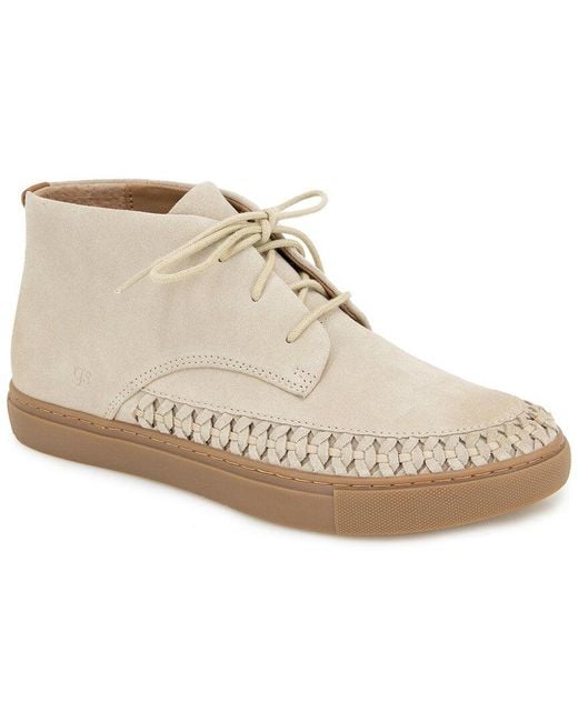 Gentle Souls White Cacti Suede Sneaker